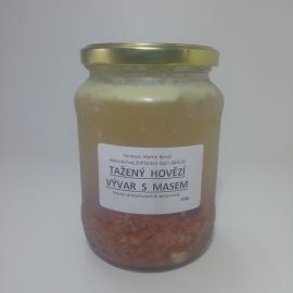 Tažený hovězí vývar s masem