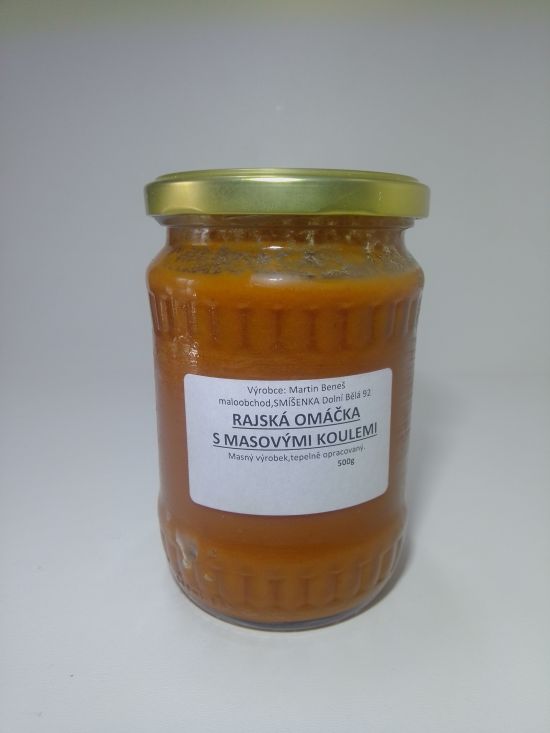 Rajská omáčka s masovými koulemi