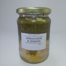 Vepřová pečeně se špenátem