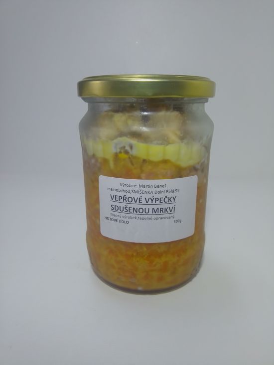 Vepřové výpečky s dušenou mrkví