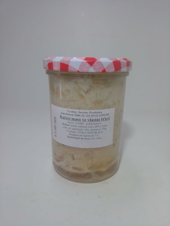 Kuřecí maso ve vlastní štávě