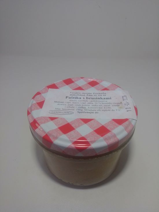 Paštika s brusinkami